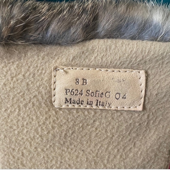 Coach Sofia Fuchsia Quilted Rabbit Fur Pink Boots - Picture 3 of 7